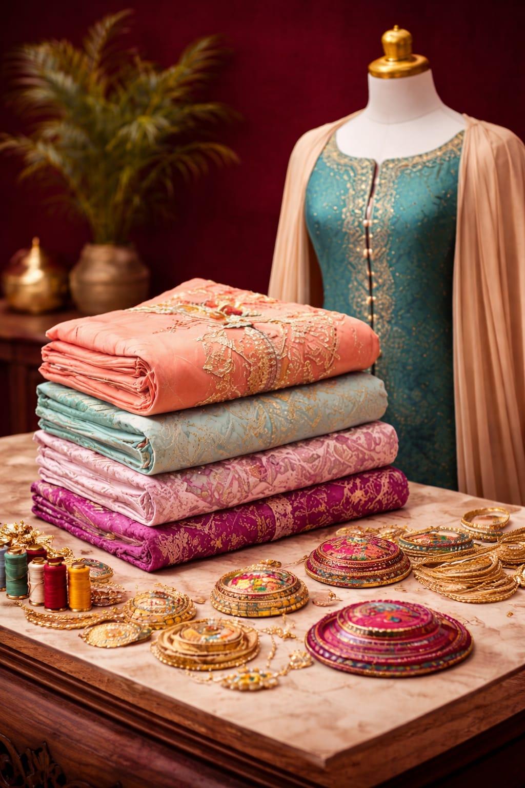 Unstitched Dress Material 